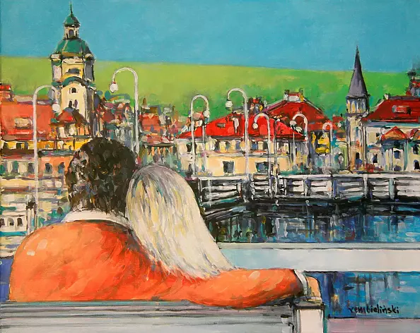 Piotr Rembieliński - On the pier in Sopot