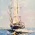 Dariusz Grajek, At sea...., Acrylic painting, Oil painting - canvas, 38 x 50