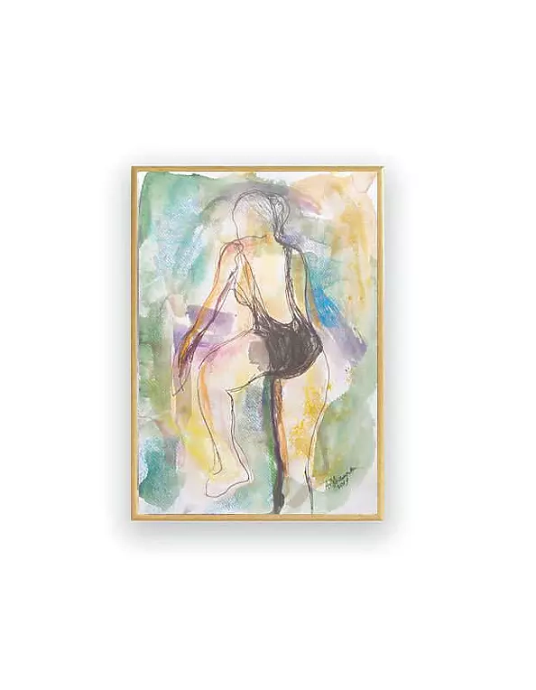 Anna Skowronek - Na plaży - szkic