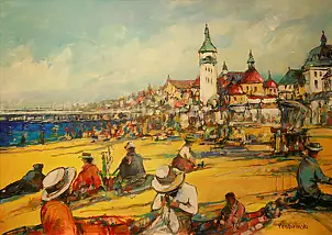 Piotr Rembieliński - Am Strand in Sopot