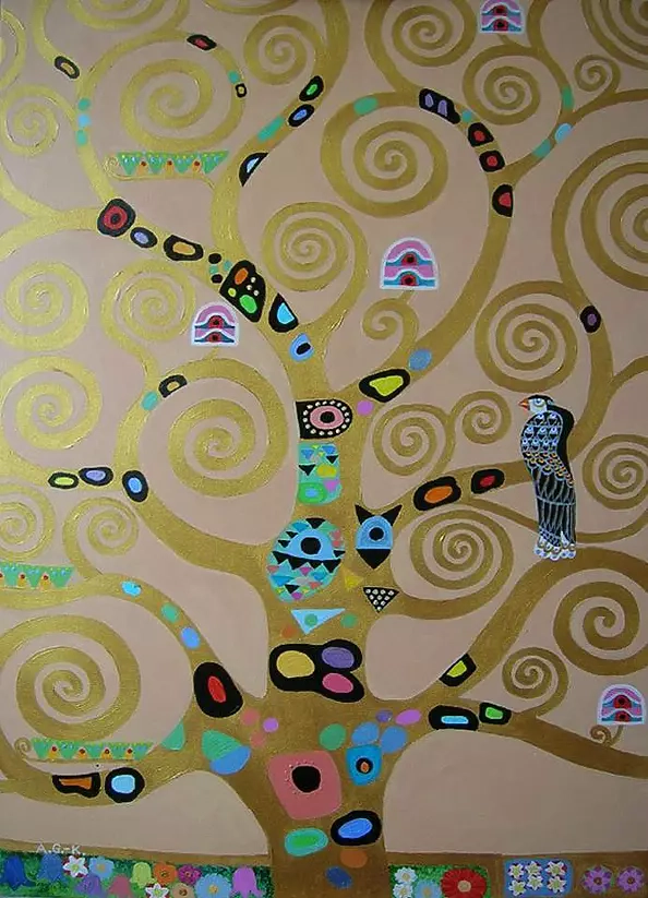 Aleksandra Gaweł Krajska - On the basis of G. Klimt Fri ,, The Tree of Life