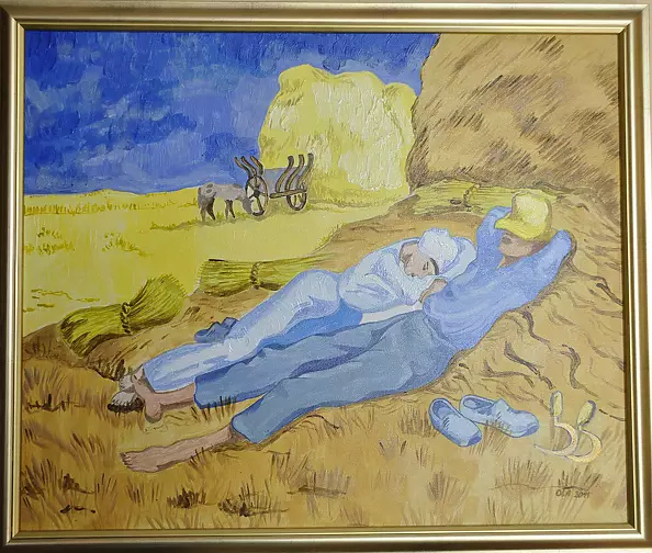 Aleksandra Gaweł Krajska - On the basis of the Van Gogh Museum. Resting in the Rye