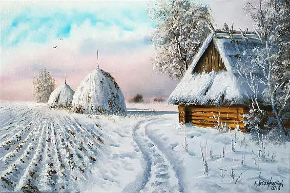 Marek Szczepaniak - Na skraju wsi zimą