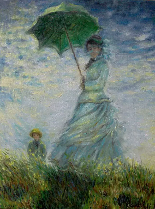 Zofia Świat - Na spacerze wg C.Moneta