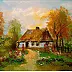 Grażyna Potocka - In the countryside oil painting 30-40cm