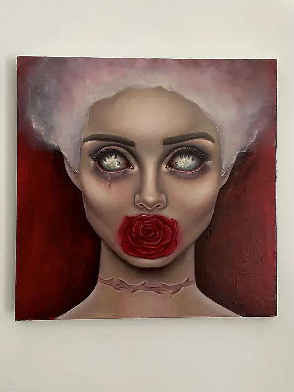 Agnieszkowa Art, Nacisk, Obraz olejny - płótno, 50 x 50