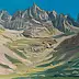 Wojciech Pater, Oltre il torrente di montagna, Quadro a olio - pannello, 60 x 80