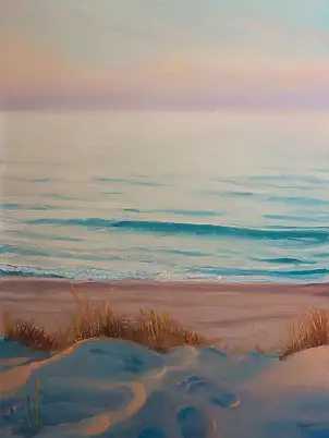 Wojciech Pater, Na Wybrzeżu V, Obraz olejny - płyta, 60 x 80