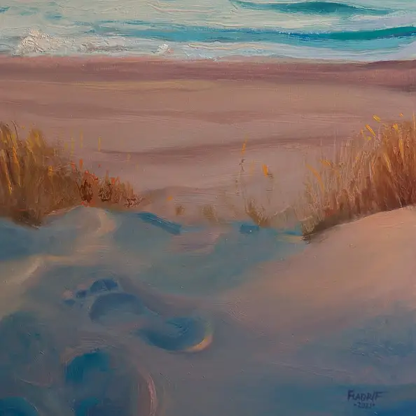 Wojciech Pater, Na Wybrzeżu V, Obraz olejny - płyta, 60 x 80