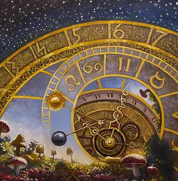Paweł Kosior, Предстоящее равноденствие, Масляная картина - холст, 100 x 80