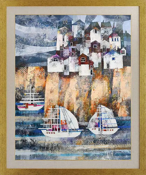 Alicja Słaboń Urbaniak, Nadciąga burza, Obraz olejny - płótno, 73 x 92