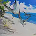 Henadzy Havartsou, Armonia in riva al mare, Quadro a olio - tela, 70 x 50