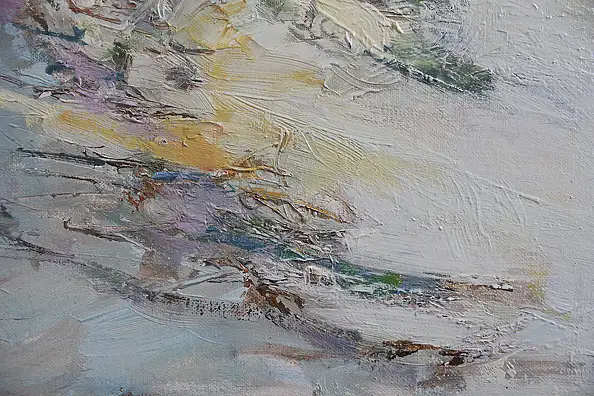 Henadzy Havartsou, Armonia in riva al mare, Quadro a olio - tela, 70 x 50
