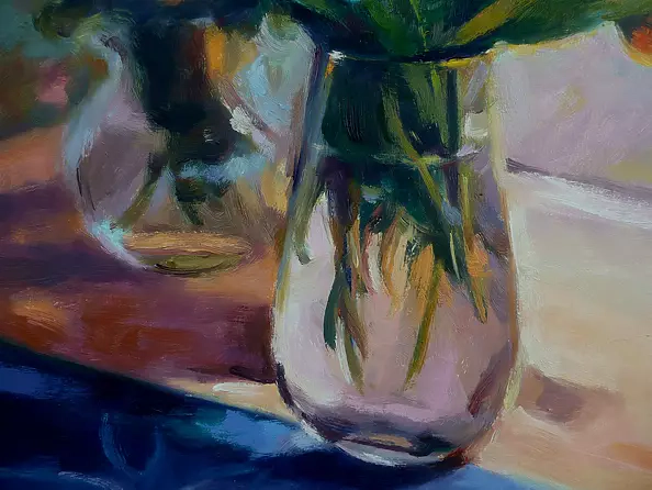 Barbara Gulbinowicz - Marigolds in a glass