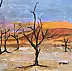 Ewa Mościszko - Namibia, acrylic painting on canvas 70x50x1cm