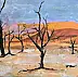 Ewa Mościszko - Namibia, acrylic painting on canvas 70x50x1cm