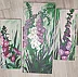 LUCYNA Wiech - Foxglove - triptych x 5 paintings