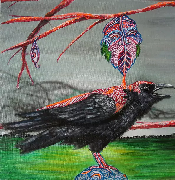 Małgorzata Rzempowska-Skóra - Narodziny strażnika, tryptyk