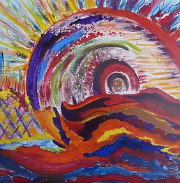 Ewa Żelazny Machura, Die Stimmung der 2012 Jahre, Acrylgemälde - Leinwand, 50 x 40