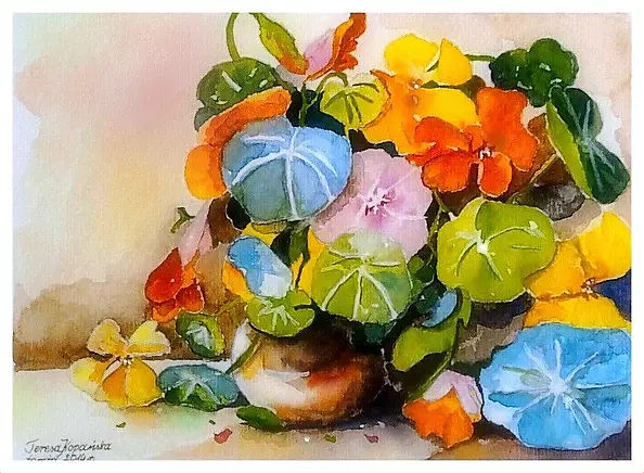 Teresa Kopańska - nasturtiums
