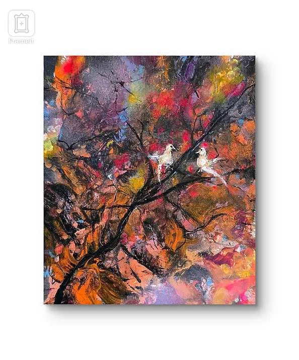 Ewa Mościszko - Our Rendez-Vous, 24x30x1 cm