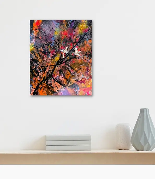 Ewa Mościszko - Our Rendez-Vous, 24x30x1 cm