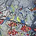 Ewa Mościszko, Unser Rendezvous, 50x40x1 cm, Acrylgemälde - Leinwand, 40 x 50