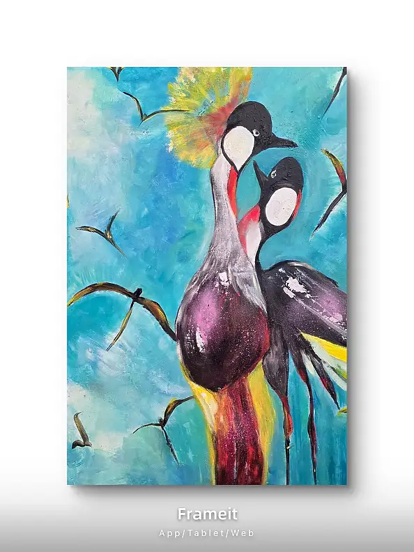 Ewa Mościszko, Nasze Randez-Vous , , Obraz akrylowy - płótno, 55 x 75