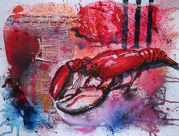 Magdalena Kempa - Naturaleza con langosta