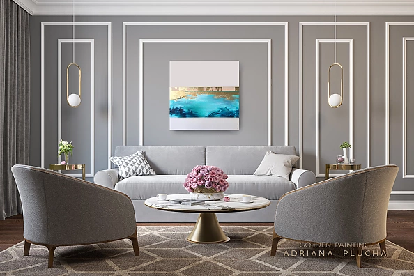 Adriana Plucha - Nautility with 23 and 23,75 carat Gold leaf