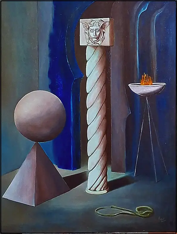 Giovanni Greco, Nell'ostacolo dell'assoluto, Obraz olejny - płótno, 70 x 90