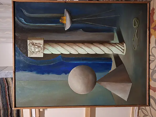 Giovanni Greco, Nell'ostacolo dell'assoluto, Obraz olejny - płótno, 70 x 90