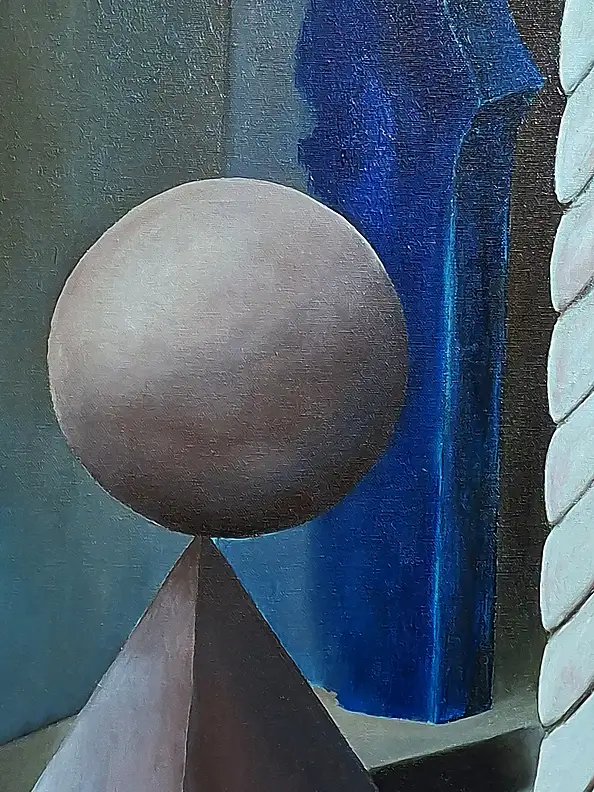 Giovanni Greco, Nell'ostacolo dell'assoluto, Obraz olejny - płótno, 70 x 90