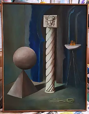 Giovanni Greco, Nell'ostacolo dell'assoluto, Obraz olejny - płótno, 69 x 90