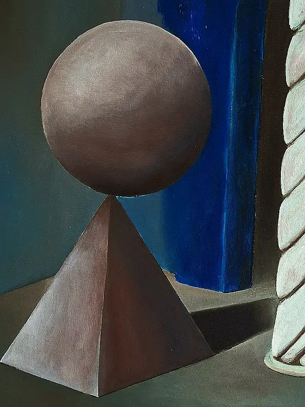 Giovanni Greco, Nell'ostacolo dell'assoluto, Obraz olejny - płótno, 69 x 90