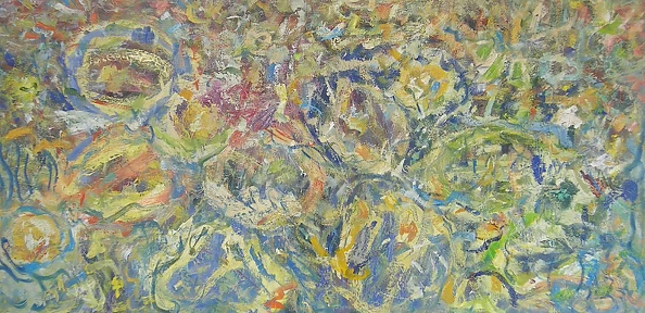 Eryk Maler - Water lilies, pastel