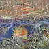 Eryk Maler, Waterloo Bridge, Oil painting - , 90 x 45