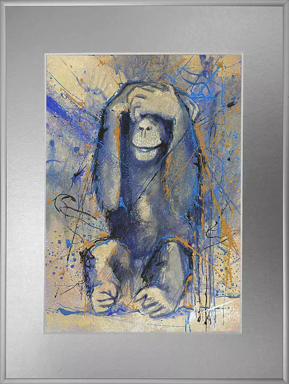 Krzysztof Trzaska - "Nic, zupełnie nic", 3 obrazy  30x20 (każdy oprawie 40x30)