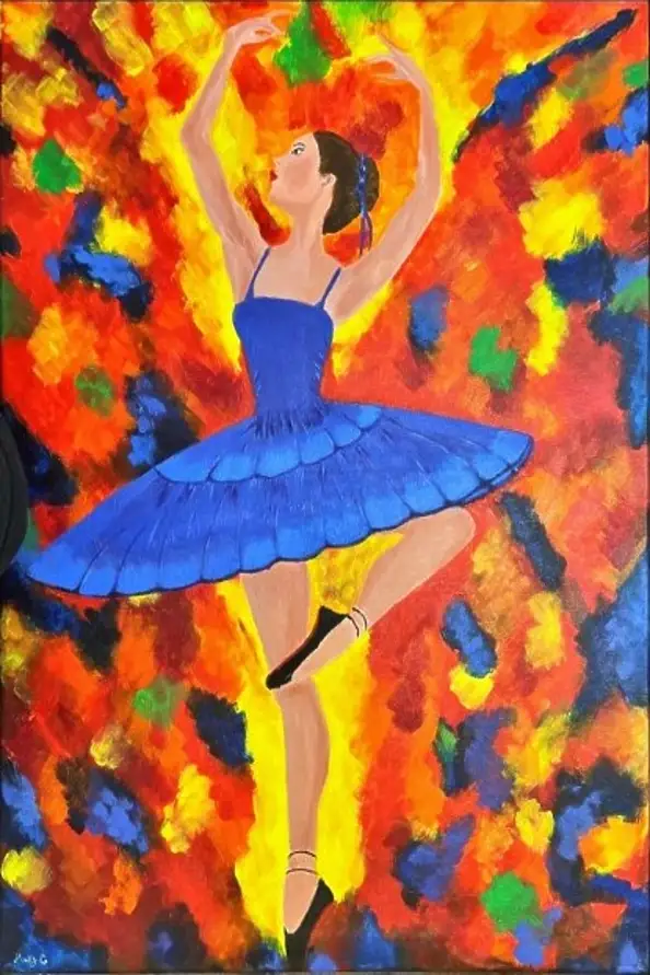 Maryam Gomizi, Heavenly Grace – Mary G, Acrylic painting - canvas, 50 x 70