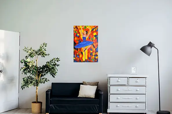 Maryam Gomizi, Heavenly Grace – Mary G, Acrylic painting - canvas, 50 x 70