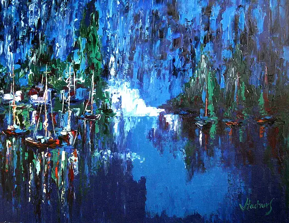 Jerzy Stachura - blue night