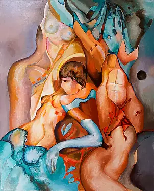 Anna Lupa Suchy - A blue glove