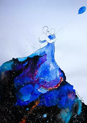 Adriana Laube - Blue dress ll