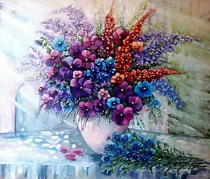 Danuta Polniaszek  - Blue bouquet