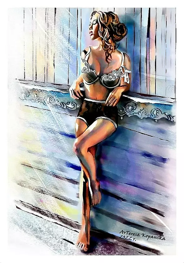 Teresa Kopańska - "Blue light humor"