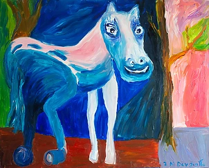   - Blue horse