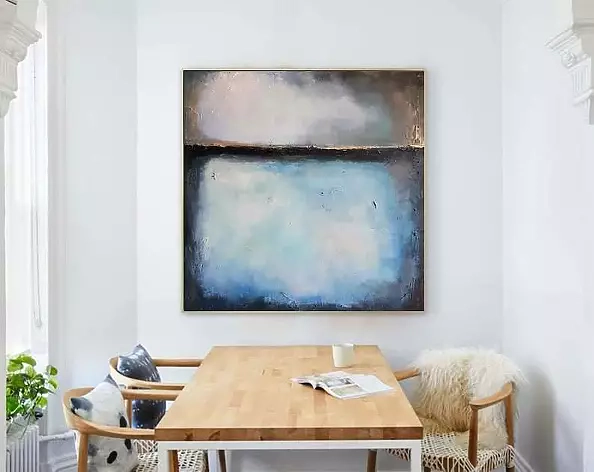 Paulina Lebida - Niebieski pejzaż ze złotem