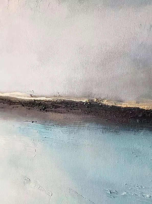 Paulina Lebida - Niebieski pejzaż ze złotem