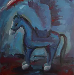 Aleksander Poroh - A blue plush toy that wanted to become a hussar horse