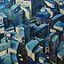 Iza Jaśniewska, Alba Blu, Dipinto acrilico - tela, 60 x 50